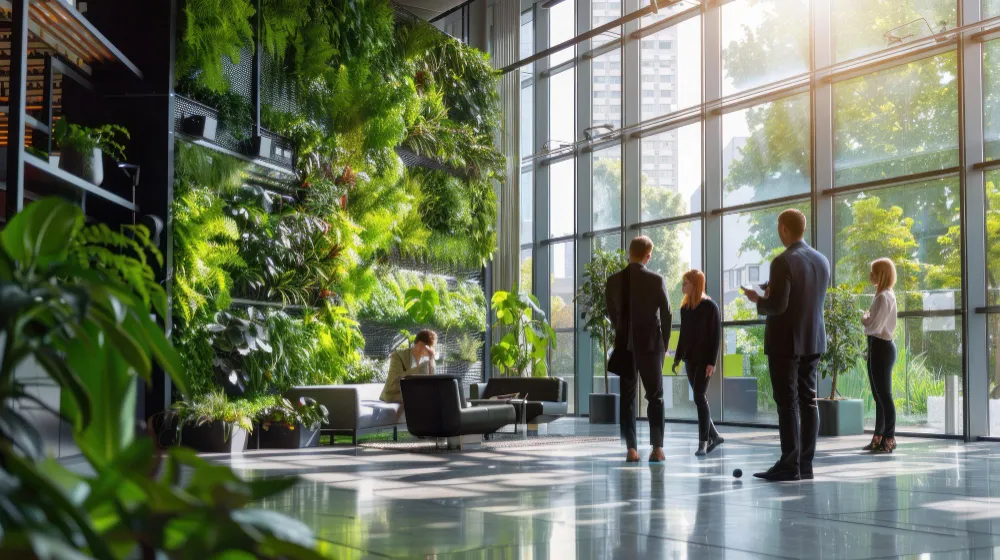 Executives in a premium European business environment